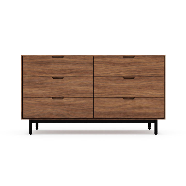 Munro 6 Drawer Dresser - Gus* Modern - Dressers - Walnut - HORNE