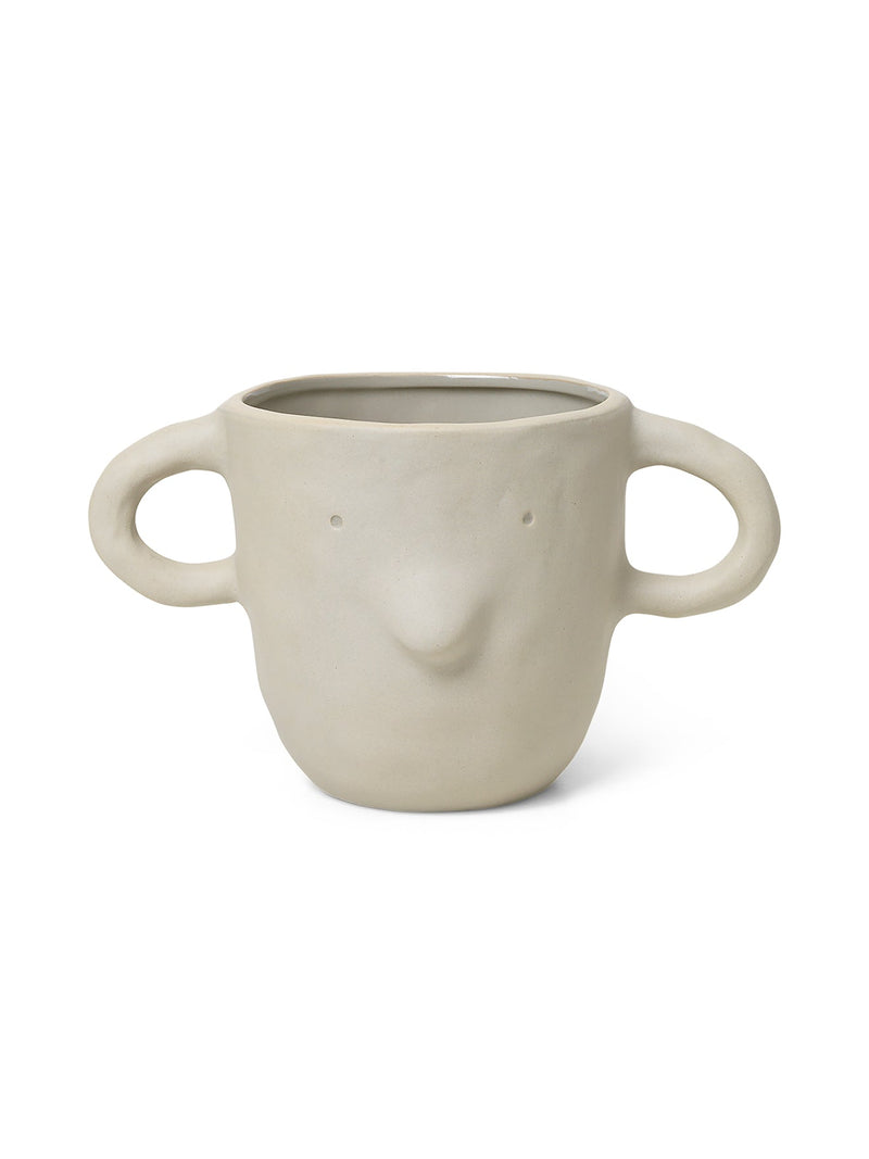 Mus Plant Pot - Ferm Living - Pots & Planters - Dark Grey - Large - HORNE