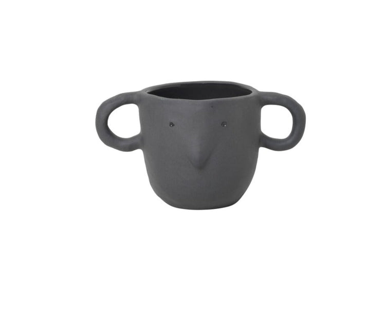 Mus Plant Pot - Ferm Living - Pots & Planters - Dark Grey - Large - HORNE