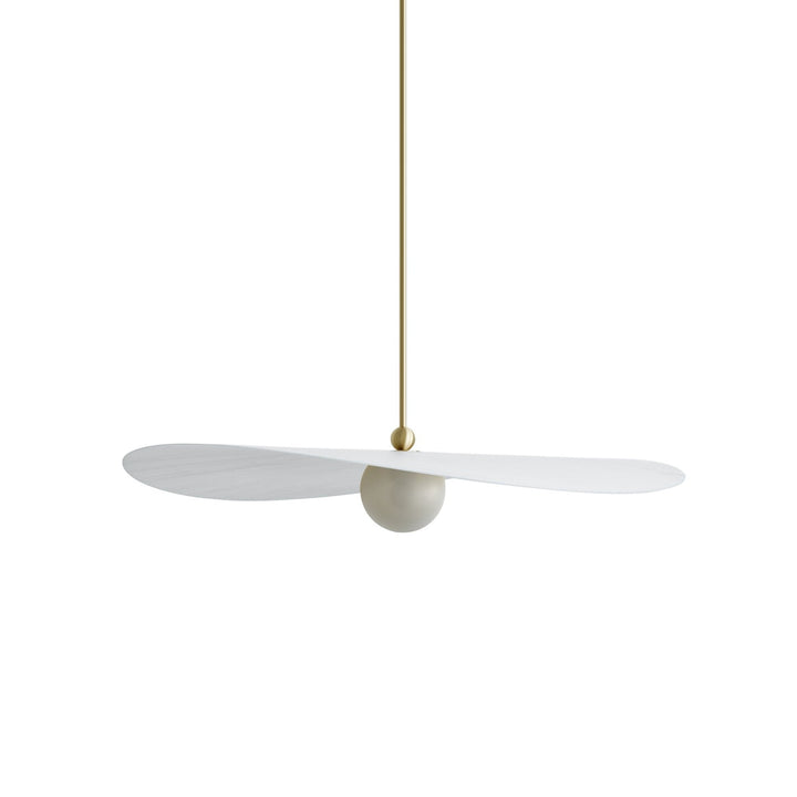 Myrna Hanging Pendant Light - Glass and Brass