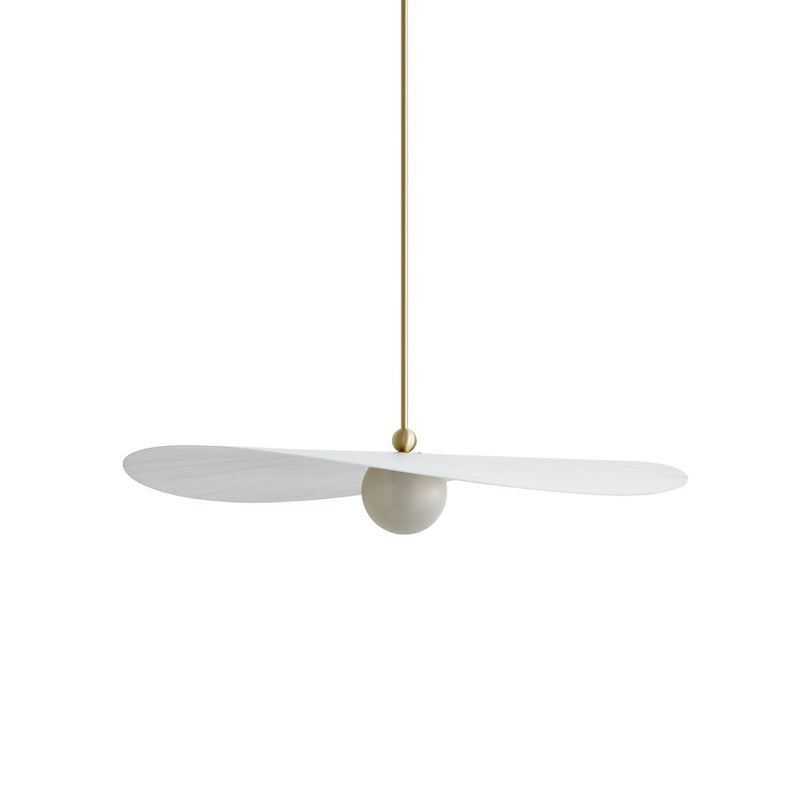 Myrna Hanging Pendant Light - Glass and Brass