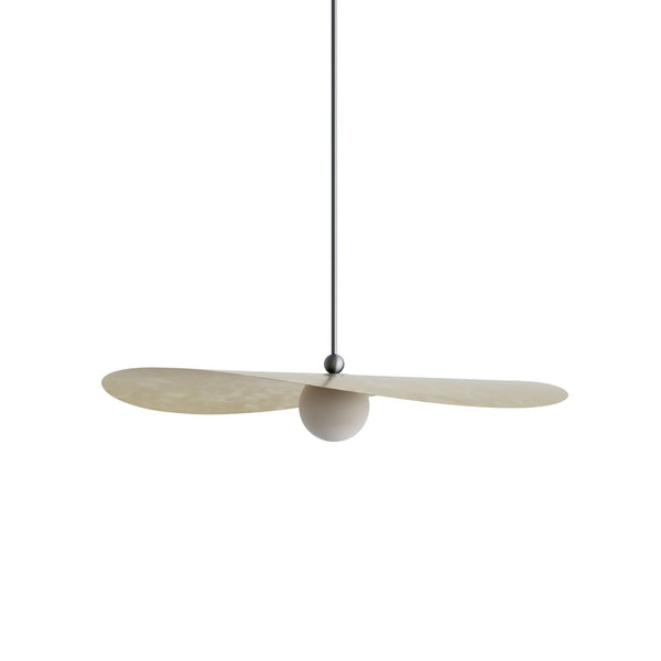 Myrna Hanging Pendant Light - Glass and Brass