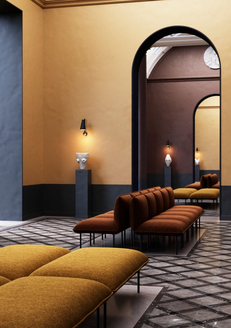 Nakki Lobby Chaise Lounge - Woud - Chairs - Gabriel Step Melange - 60011 - Open End Left - HORNE