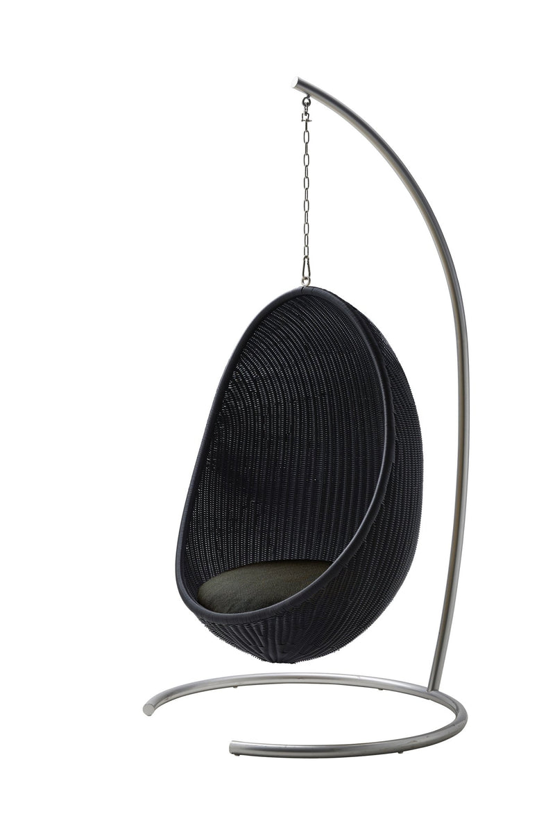 Nanna Ditzel Hanging Egg Chair Exterior - Sika Design - Outdoor Furniture - ArtFibre Natural - No Cushion - With Chain - HORNE