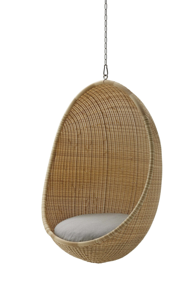 Nanna Ditzel Hanging Egg Chair Exterior - Sika Design - Outdoor Furniture - ArtFibre Natural - No Cushion - With Chain - HORNE