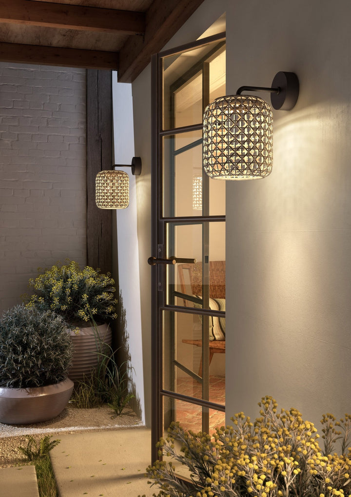 Nans A/02 Outdoor Wall Lamp - Bover - Wall Sconces - Brown/Red - 0 - 10V Dimmable - HORNE