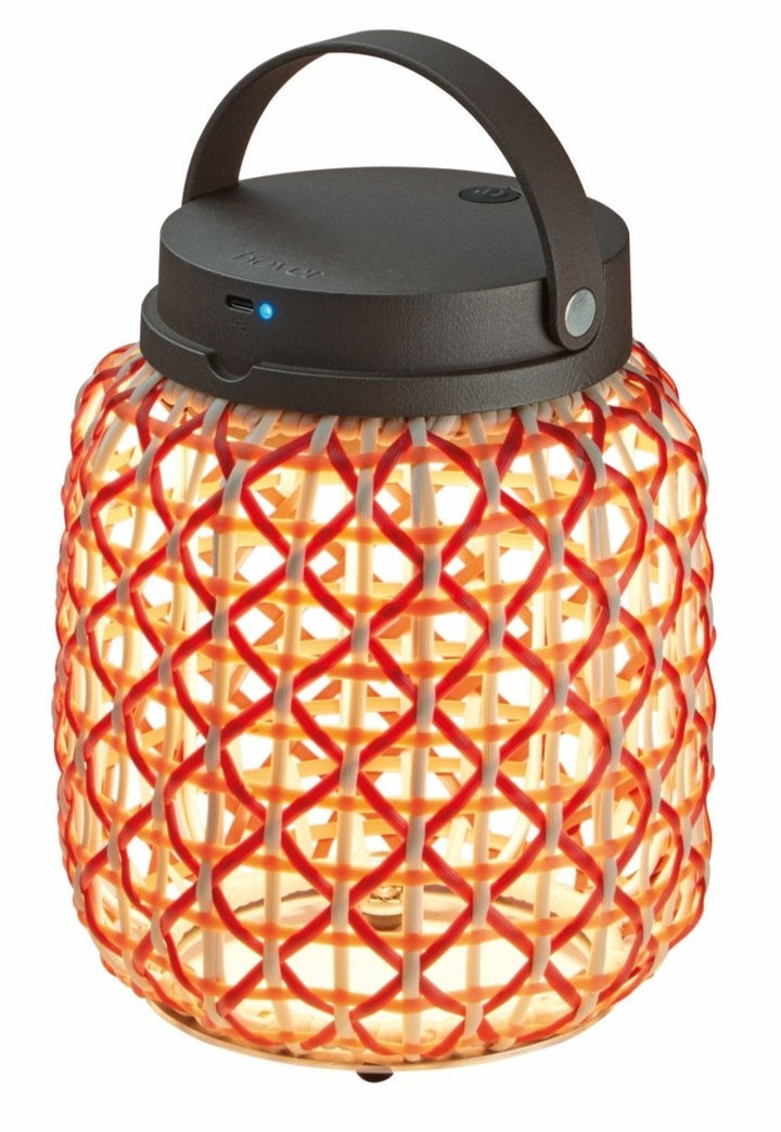 Nans M/21/R Table Lamp - Bover - Table + Task - Brown/Red - HORNE