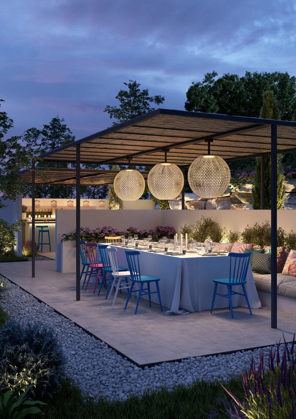 Nans PF/80 Outdoor Ceiling Lamp - Bover - Ceiling Lights - Brown/Red - HORNE