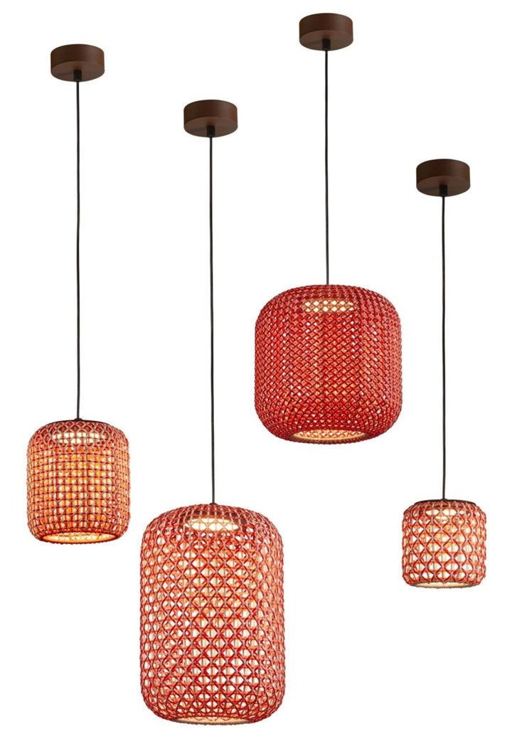 Nans S/16 Outdoor Pendant - Bover - Pendants - Brown/Red - HORNE