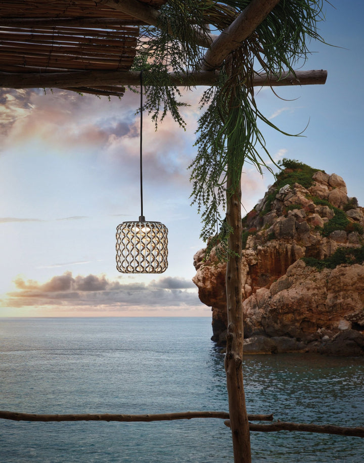 Nans S/16/H Outdoor Pendant - Bover - Pendants - Brown/Red - HORNE