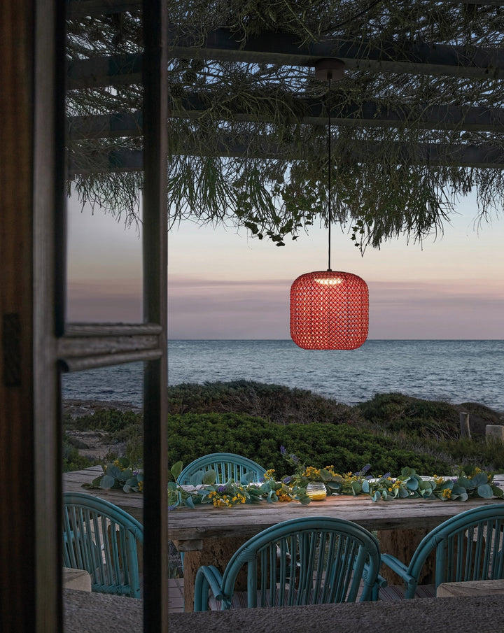 Nans S/31 Outdoor Pendant - Bover - Pendants - Brown/Red - 0 - 10V Dimmable - HORNE