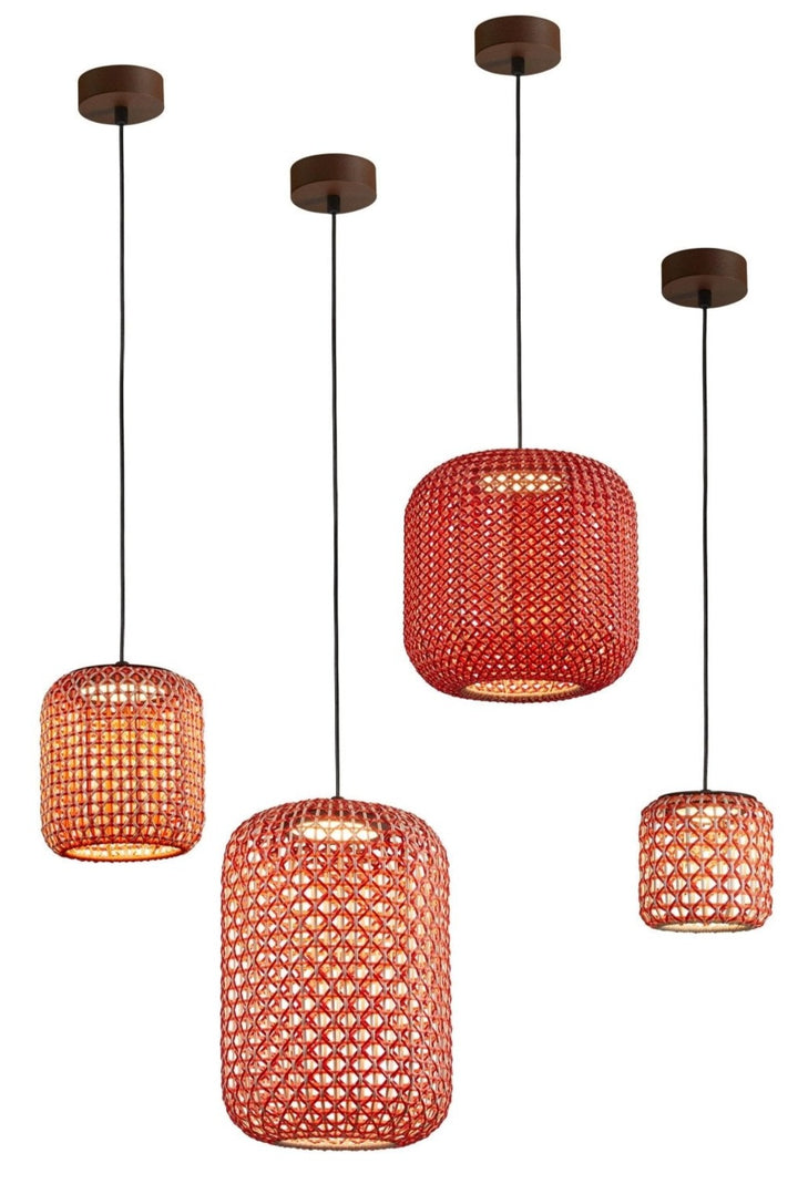 Nans S/31 Outdoor Pendant - Bover - Pendants - Brown/Red - 0 - 10V Dimmable - HORNE