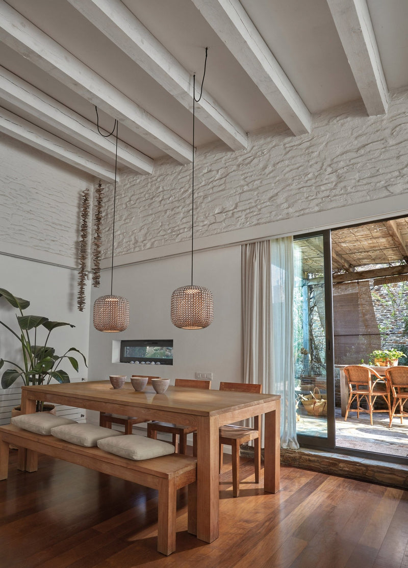 Nans S/31 Outdoor Pendant - Bover - Pendants - Brown/Beige - 0 - 10V Dimmable - HORNE