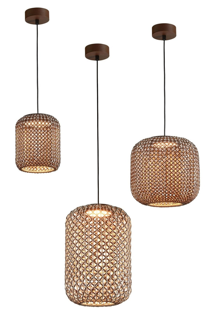 Nans S/31 Outdoor Pendant - Bover - Pendants - Brown/Red - 0 - 10V Dimmable - HORNE