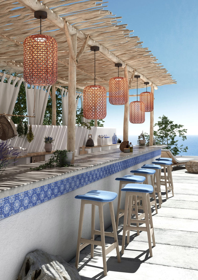 Nans S/31.2 Outdoor Pendant - Bover - Pendants - Brown/Beige - 0 - 10V Dimmable - HORNE