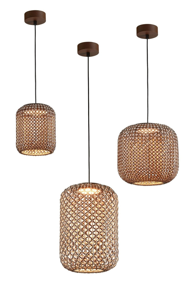 Nans S/31.2 Outdoor Pendant - Bover - Pendants - Brown/Beige - 0 - 10V Dimmable - HORNE