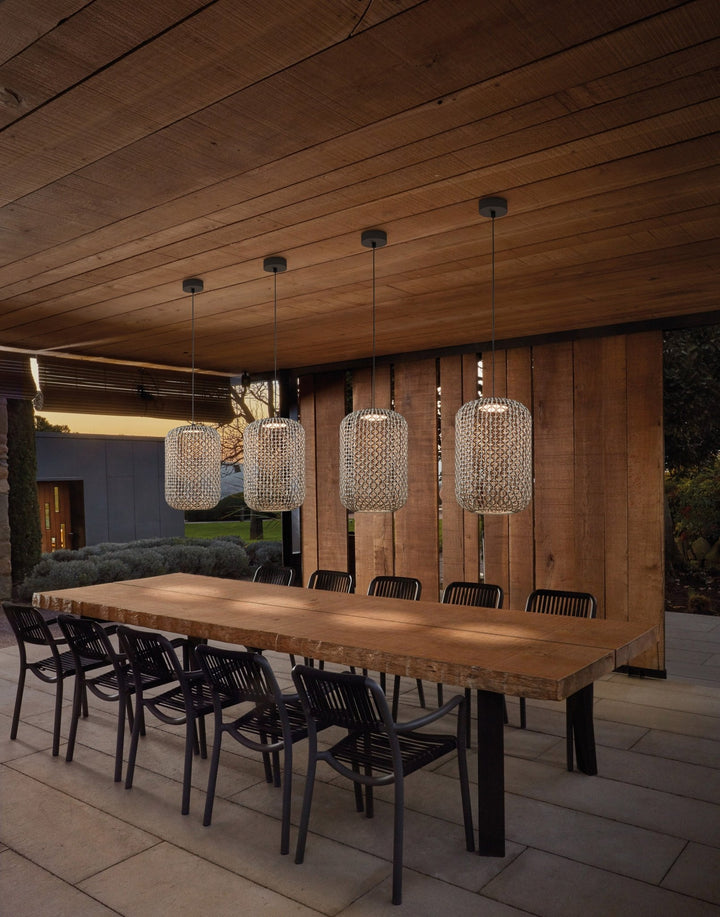 Nans S/31.2 Outdoor Pendant - Bover - Pendants - Brown/Red - 0 - 10V Dimmable - HORNE