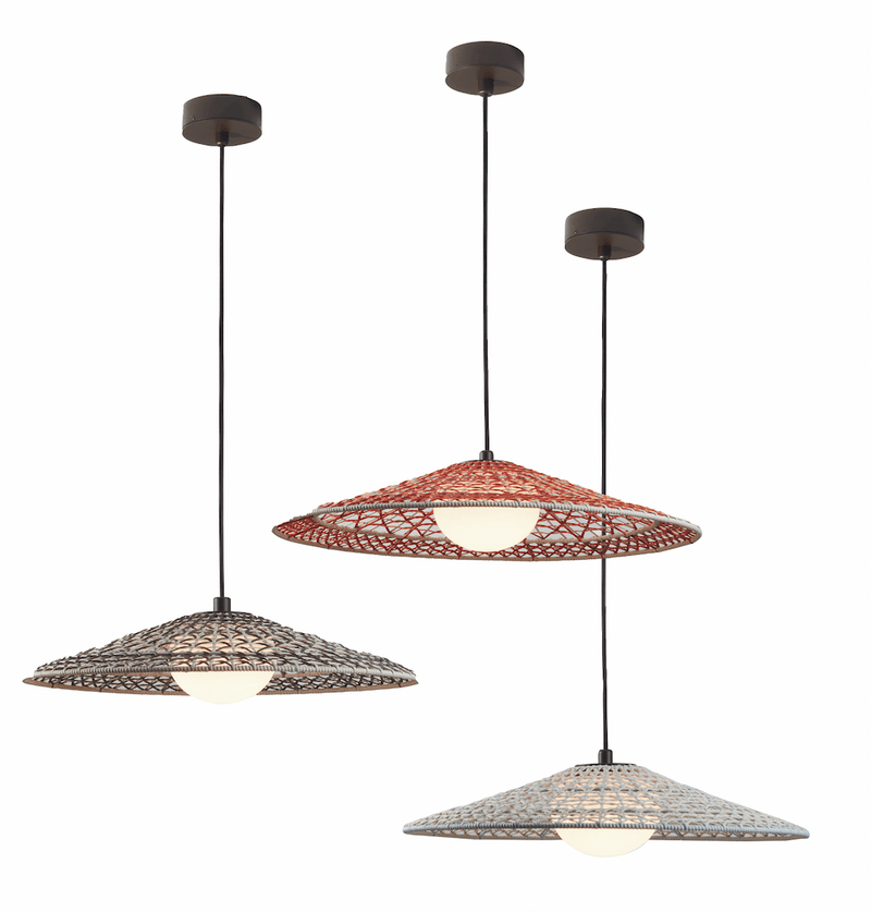 Nans S/55 Outdoor LED Dimmable Pendant - Bover - Pendants - Red - HORNE