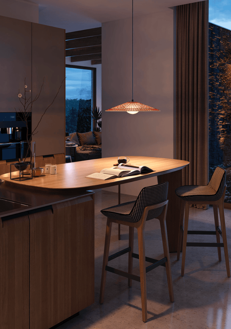 Nans S/55 Outdoor LED Dimmable Pendant - Bover - Pendants - Red - HORNE