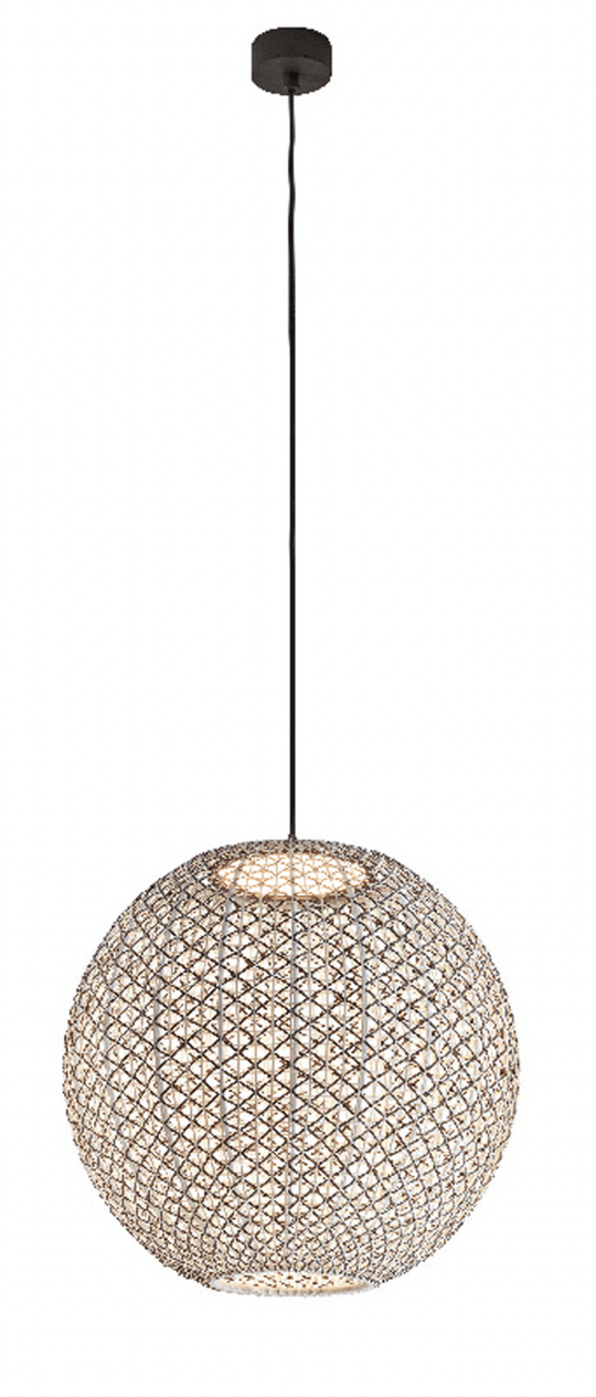 Nans S/60 Outdoor Pendant - Bover - Pendants - Brown/Brown - 0 - 10V Dimmable - HORNE