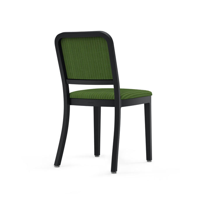 Navy Officer Upholstered Chair - Emeco - Chairs - Powder Coated Black - Kvadrat Phlox 943 - HORNE