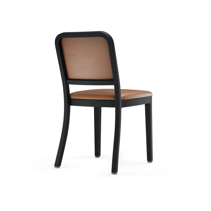 Navy Officer Upholstered Chair - Emeco - Chairs - Powder Coated Black - Spinneybeck Volo Tan 0945 - HORNE