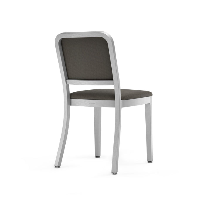 Navy Officer Upholstered Chair - Emeco - Chairs - Hand Brushed - Kvadrat Reflect 184 - HORNE