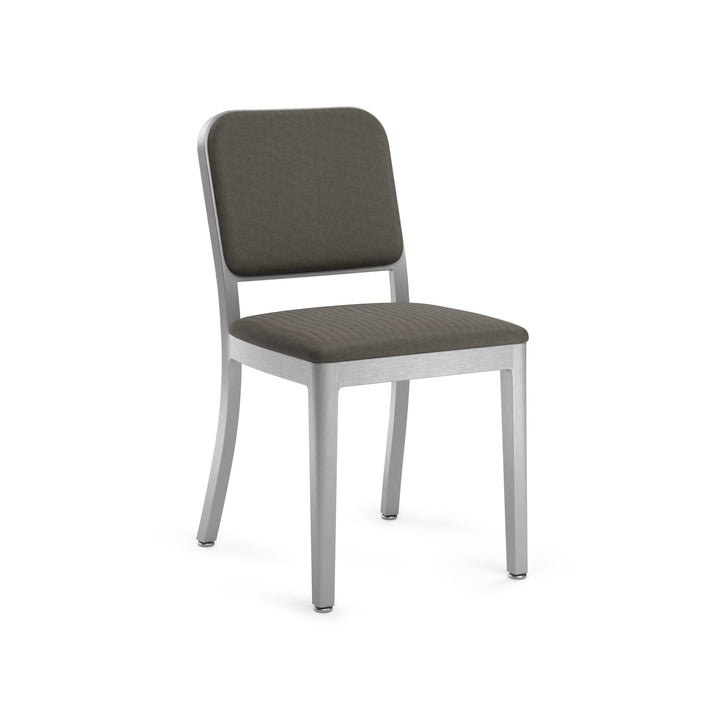 Navy Officer Upholstered Chair - Emeco - Chairs - Hand Brushed - Kvadrat Reflect 184 - HORNE