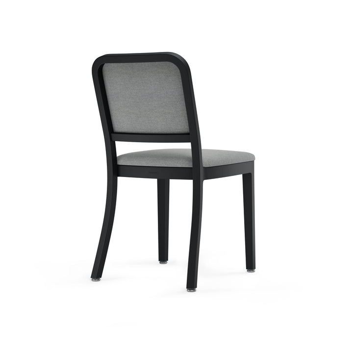 Navy Officer Upholstered Chair - Emeco - Chairs - Powder Coated Black - Kvadrat Hallingdal 116 - HORNE