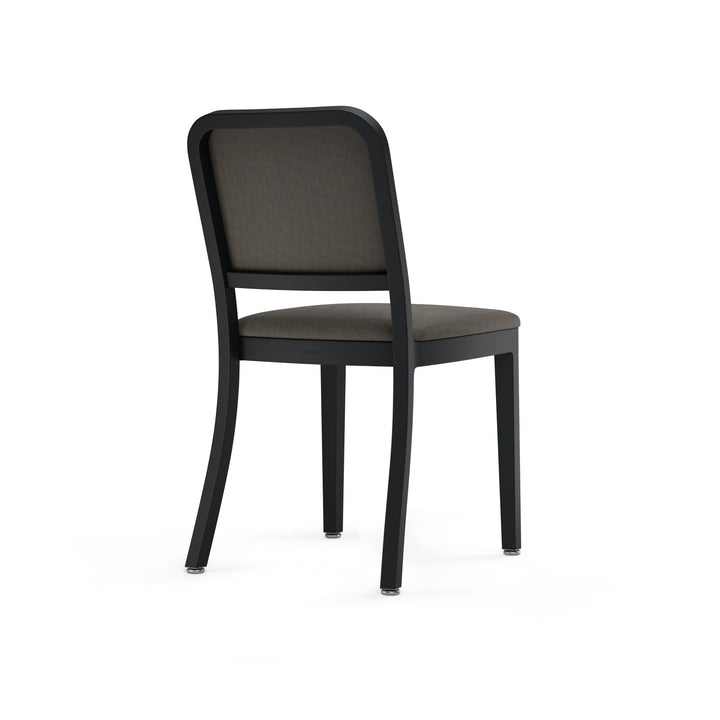 Navy Officer Upholstered Chair - Emeco - Chairs - Powder Coated Black - Kvadrat Reflect 184 - HORNE