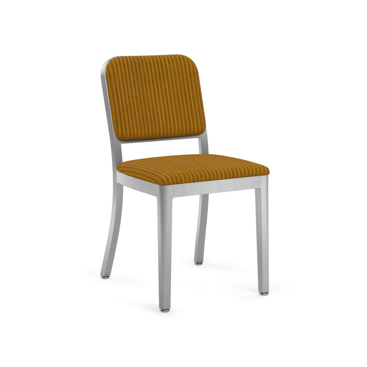 Navy Officer Upholstered Chair - Emeco - Chairs - Hand Brushed - Kvadrat Phlox 443 - HORNE