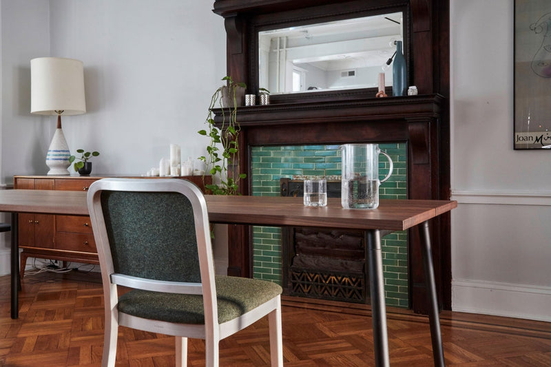 Navy Officer Upholstered Chair - Emeco - Chairs - Hand Brushed - Kvadrat Hallingdal 116 - HORNE