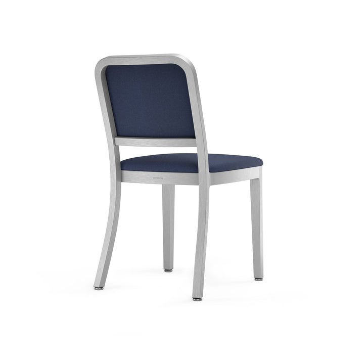 Navy Officer Upholstered Chair - Emeco - Chairs - Hand Brushed - Kvadrat Reflect 694 - HORNE