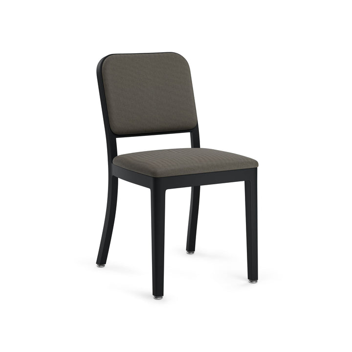 Navy Officer Upholstered Chair - Emeco - Chairs - Powder Coated Black - Kvadrat Reflect 184 - HORNE