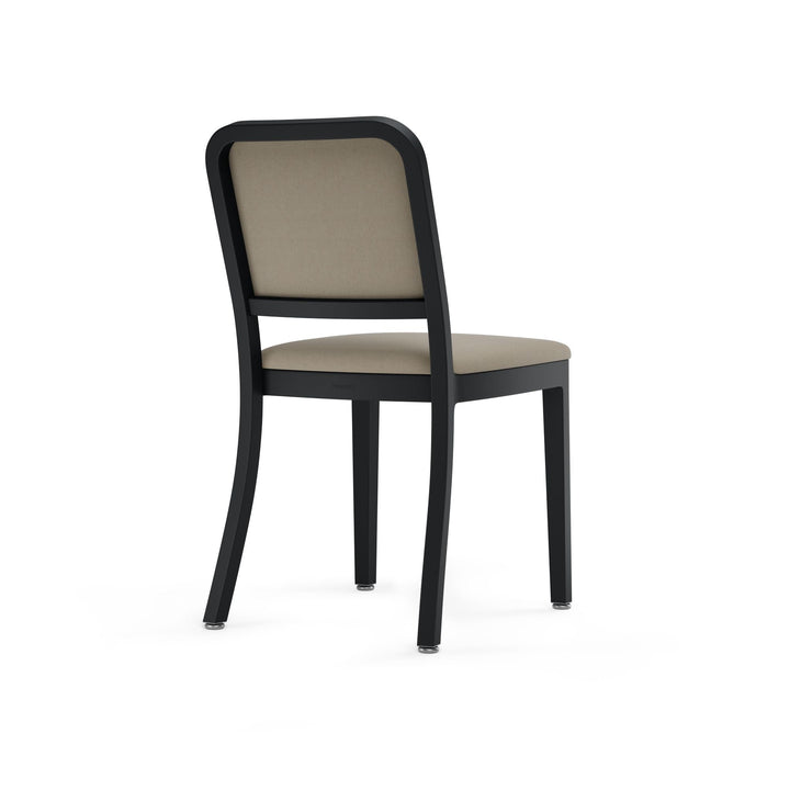 Navy Officer Upholstered Chair - Emeco - Chairs - Powder Coated Black - Kvadrat Hallingdal 200 - HORNE