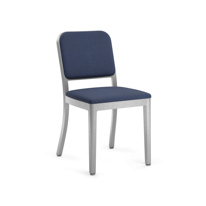 Navy Officer Upholstered Chair - Emeco - Chairs - Hand Brushed - Kvadrat Reflect 694 - HORNE