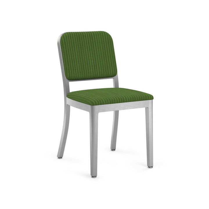 Navy Officer Upholstered Chair - Emeco - Chairs - Hand Brushed - Kvadrat Phlox 943 - HORNE