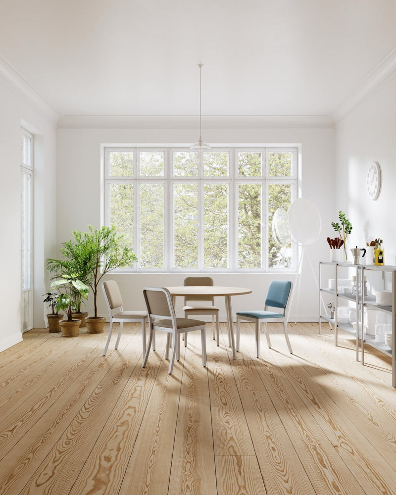 Navy Officer Upholstered Chair - Emeco - Chairs - Hand Brushed - Kvadrat Hallingdal 116 - HORNE