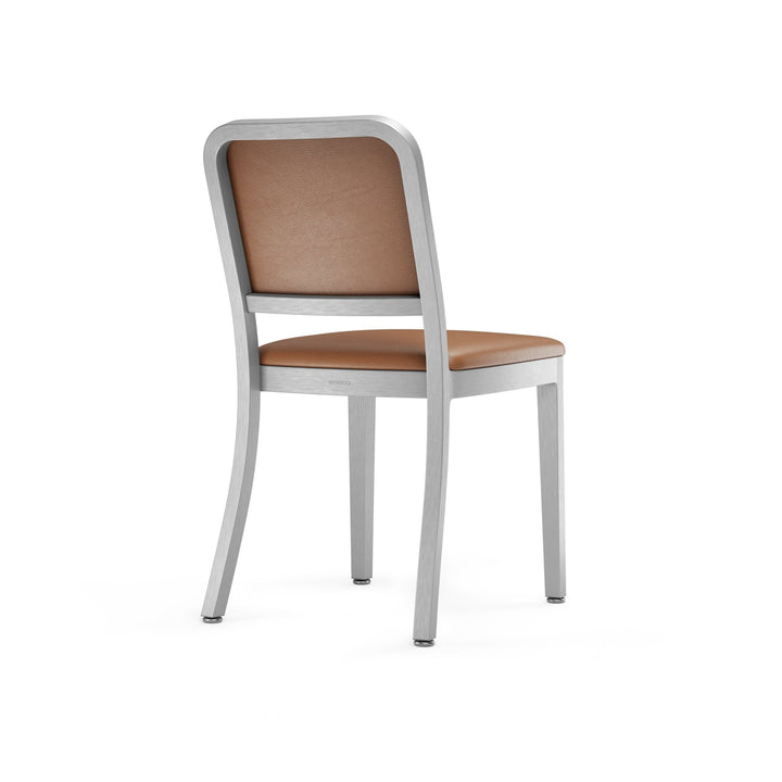 Navy Officer Upholstered Chair - Emeco - Chairs - Hand Brushed - Spinneybeck Volo Tan 0945 - HORNE