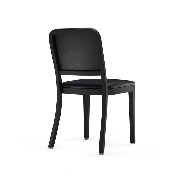 Navy Officer Upholstered Chair - Emeco - Chairs - Powder Coated Black - Spinneybeck Volo Black - HORNE