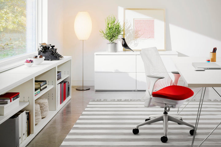Nelson® Bubble Lamp - Cigar® Floor Lamp - Herman Miller® - Floor Lamps - Large - Walnut Base - HORNE