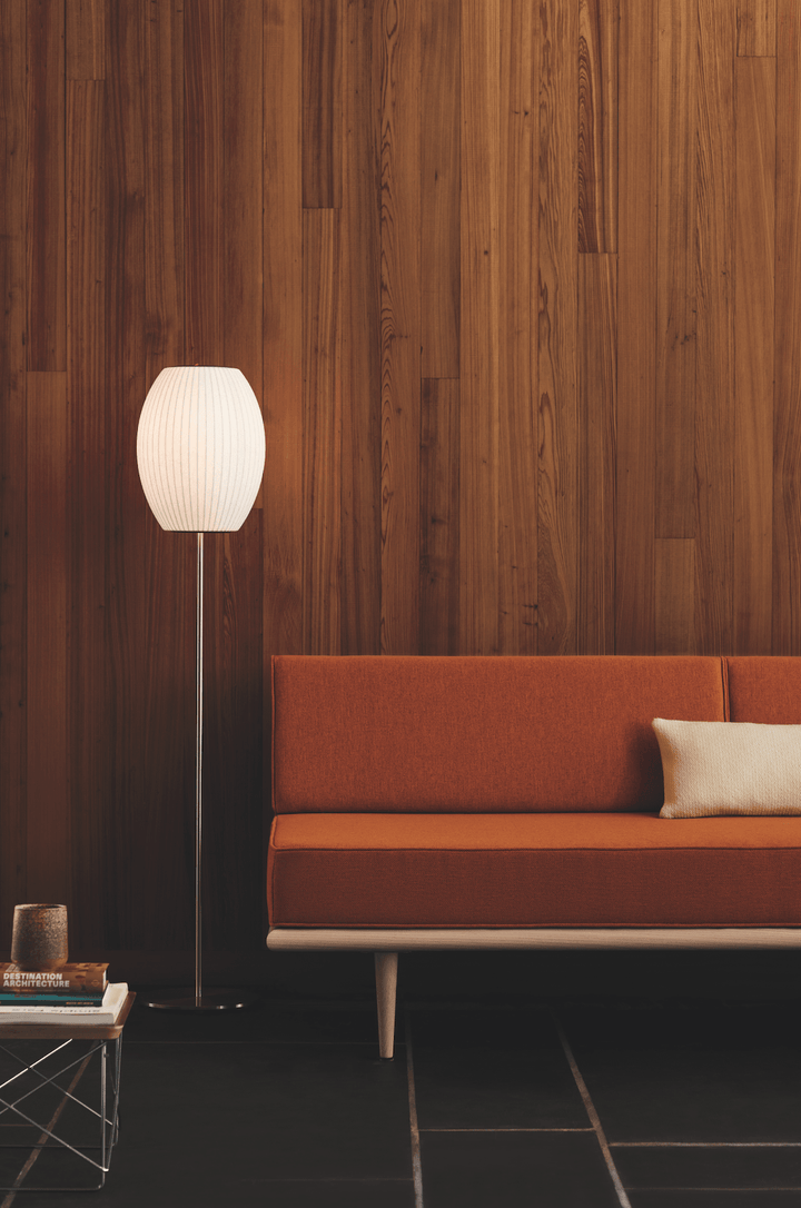 Nelson® Bubble Lamp - Cigar® Floor Lamp - Herman Miller® - Floor Lamps - Large - Walnut Base - HORNE