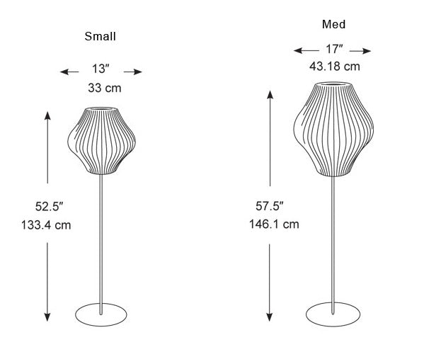 George Nelson Bubble Lamp - Pear Floor Lamp