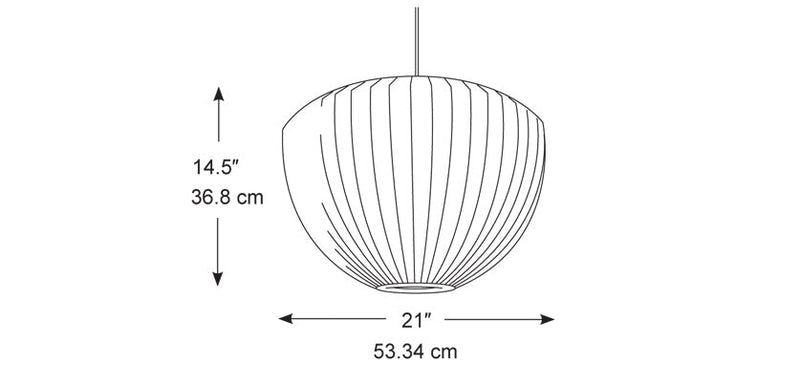 George Nelson Bubble Pendant - Apple