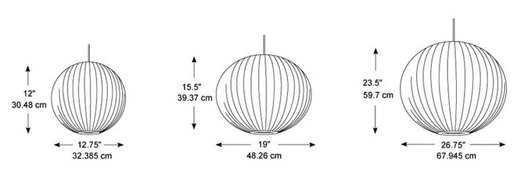 George Nelson Bubble Pendant - Ball