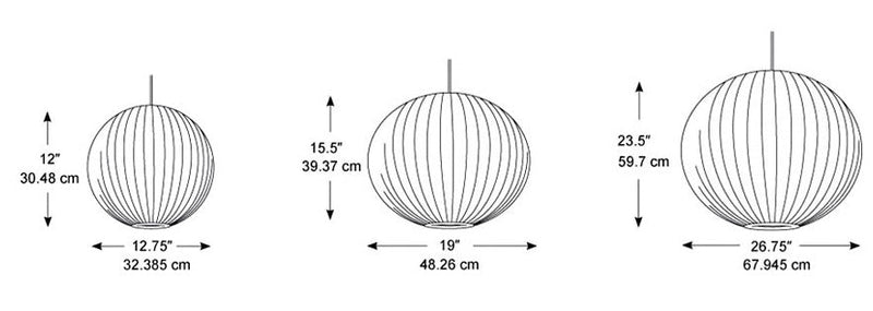 George Nelson Bubble Pendant - Ball