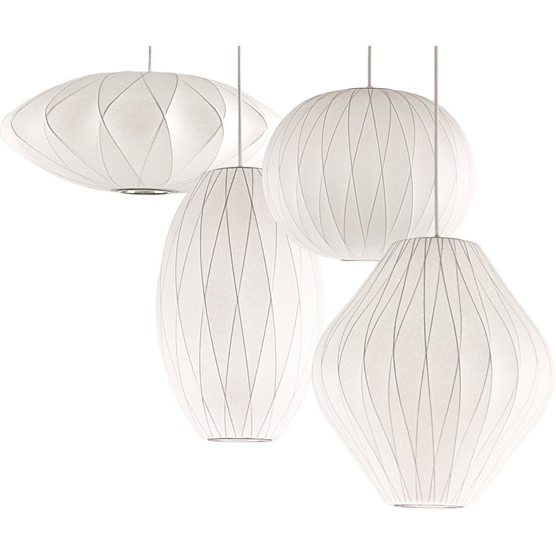 George Nelson Bubble Pendant - Crisscross Saucer