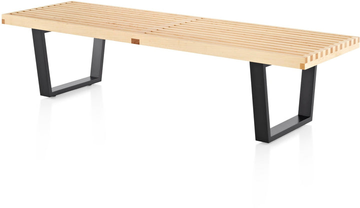 Nelson® Platform Bench – Ebonized Wood Base - Herman Miller® - Stools + Benches + Ottomans - 48" - Natural Maple - HORNE