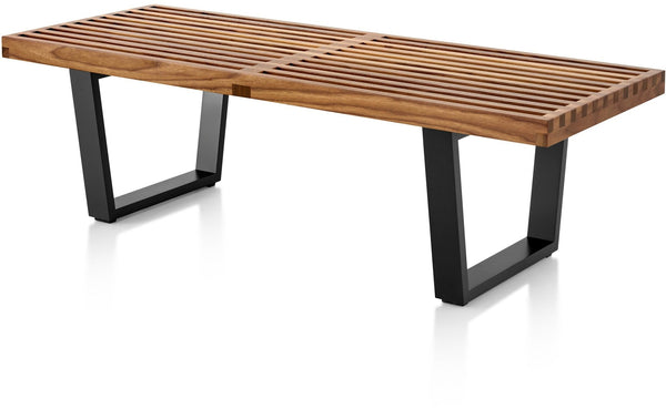 Nelson® Platform Bench – Ebonized Wood Base