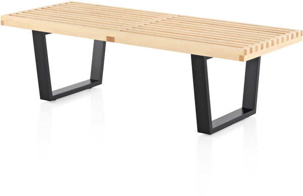 Nelson® Platform Bench – Ebonized Wood Base - Herman Miller® - Stools + Benches + Ottomans - 48" - Natural Maple - HORNE